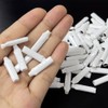 100pcs White Dry B-Connector Wire Telephone Alarm Wire Crimp Beanies