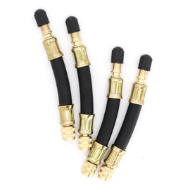 4Pcs 150mm Truck Car Dual Flexible Tire Wheel Valve Transit Extension Adaptor Vehicle Tire Valve Extension Adaptor