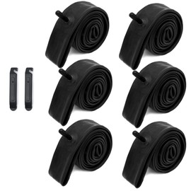 CalPalmy 26" x 1.75/2.125 Road and Mountain Bike Inner Tubes with Schrader Valve 32mm for Road/Mountain Bikes Like Schwinn Koen, Elm, High Timber More. (6 Inner Tubes with 2 Tire Levers)