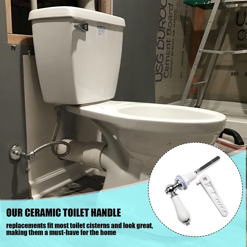 Ceramic Toilet Flush Handle, Traditional Victorian Toilet Flush Handle Replacement