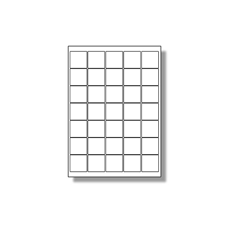 Label Planet® 35 Per Page/Sheet, 5 Sheets (175 Sticky SMALL