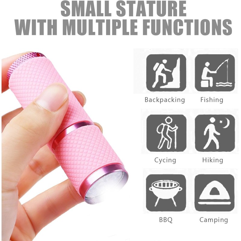 POCKETMAN Mini Flashlights, 9 LED Flashlights and Handheld Flashlight, with