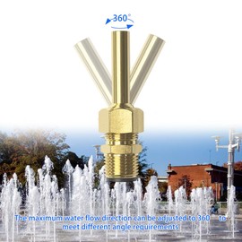 YRMST 590041 Swimming Pool Spa Brass Deck Jet Nozzle Replacement for Zodiac Deck Jet Water Design 1/2 NPT Threaded Connection R0560400 (4 Pcs)