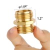 2 Pack 3/4 Inch Brass Garden Hose Adapter Male to