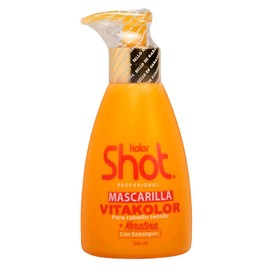 Mascarilla para Cabello Teñido Vitakolor con Keratina, Protección UV, Prolonga el Color del Tinte por más Tiempo, Hidrata y Refuerza las fibras capilares 250ml.