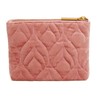 Alice Wheeler Velvet Quilted Makeup Pouch, 15.5 x 13.5 x