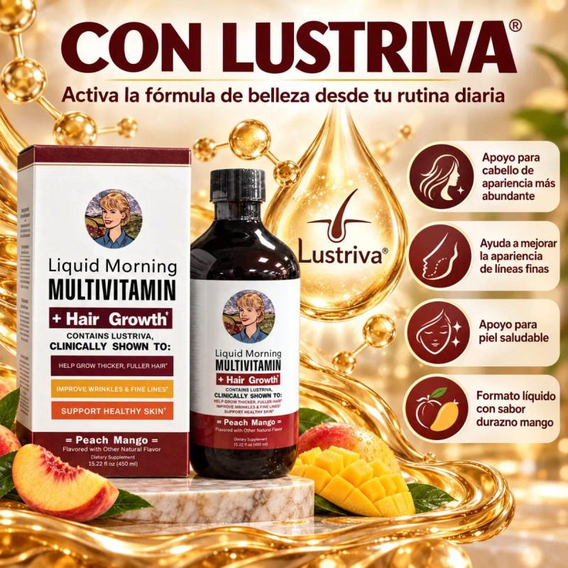 Multivitamínico Líquido Sabor Durazno Mango Bienestar Diario