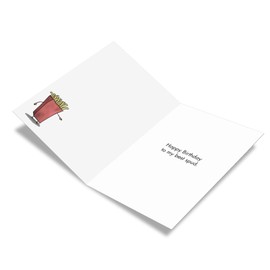 NobleWorks, Best Spud - Funny Friend Birthday Card with Envelope - Hilarious Drunk Humor, Loaded Potato Birthday Joke C3333BDG