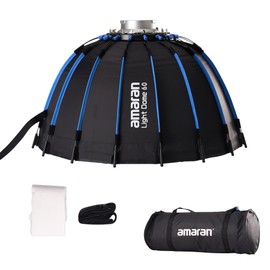 Amaran Light Dome 60 Softbox,60cm (2ft) Circular Bowens Mount Soft Light Modifier for amaran Light,Amaran 150c 300c,Amaran 100 200x S