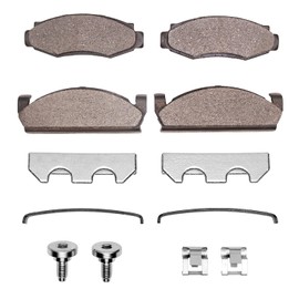 Dynamic Friction Company 5000 Advanced Brake Pads - Semi Metallic and Hardware Kit