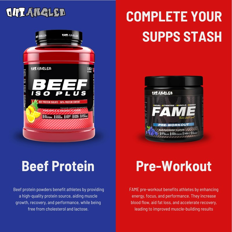 Out Angled Creatine Monohydrate Powder, Wild Watermelon, 50 Servings, Micronised