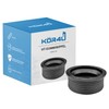 kör4u Siphon Sink Washbasin Seal, 40 x 50 mm, Black,