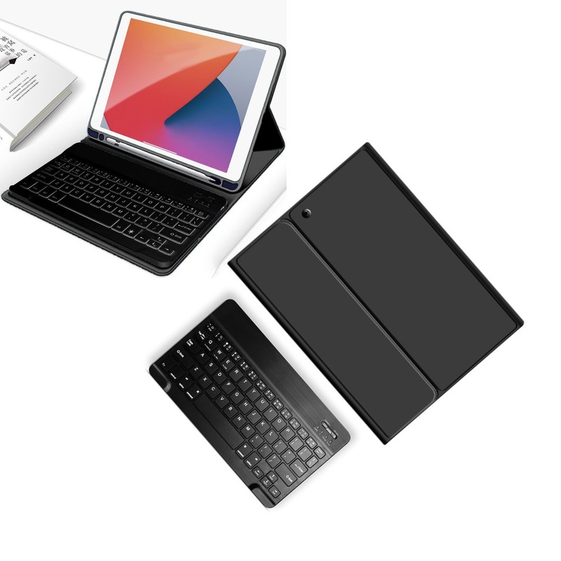 Tablet Keyboard Magnetic Shortcut Keys Kickstand Pencil Holder Precise Case