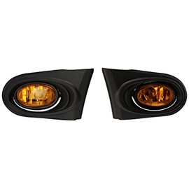 Oem Style Fog Lights Amber Made for and compatible with 2002-2004 RSX Base/Type-S