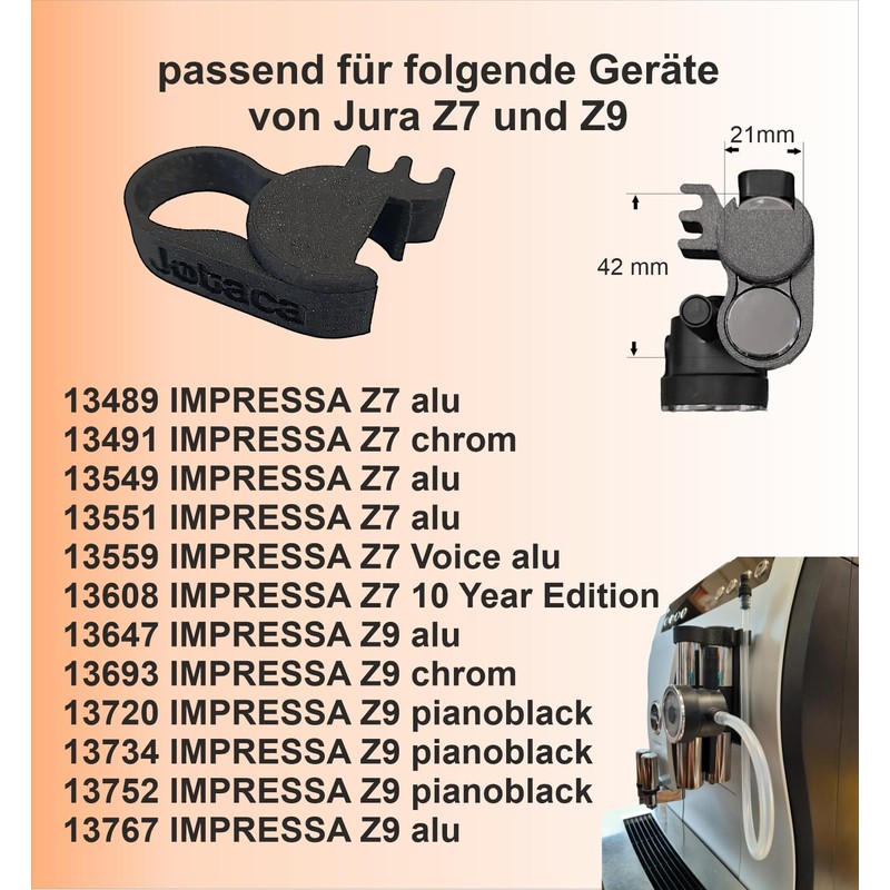 Milk Hose Attachment Compatible with Jura Fully Automatic Coffee Machines