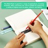 PATIKIL 15cm/6" Metal Ruler, 2 Pack Aluminum Alloy Rulers with