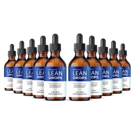 Lean Drops Liquid Supplement, All Natural Max Strength, LeanDrops (10 Pack)