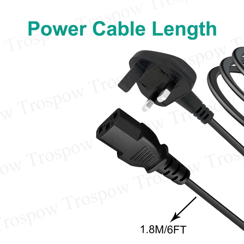C13 Power Cable Replacement for Bose S1 Pro Pro+ L1