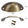 Sourcingmap Cup Pulls, Carbon Steel Shell Pull Handles Bronze Tone