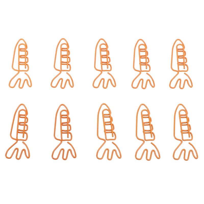 100Pcs Carrot Paper Clips Carrot Shape Strong Metal Anti Slip