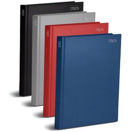 Orbitron 2025 Diary A4 A5 A6 Week To View And Day A Page Dated From January 2025 To December 2025 Hardback Full Year Diary (Saturday Sunday Share Page) (A5 Week To View, Black)