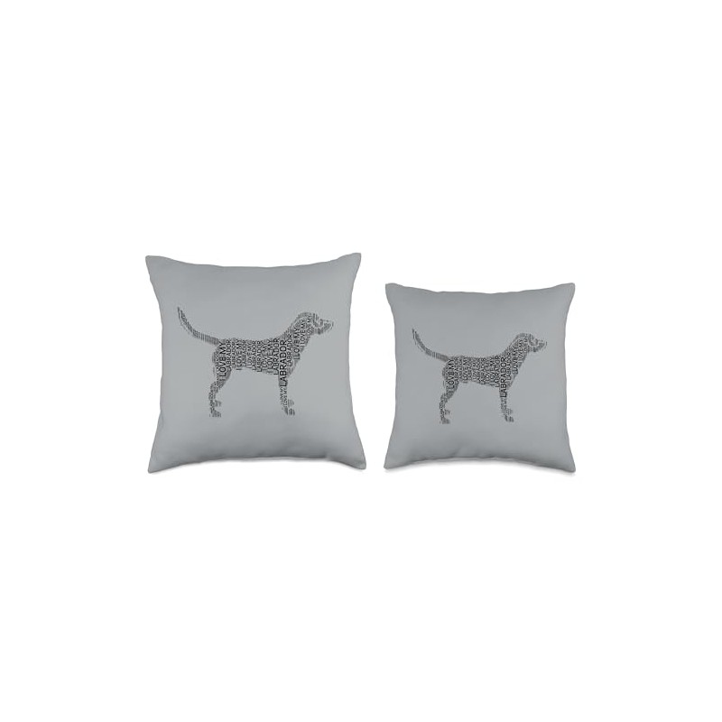 Black labs Dog Labrador Retriever I Love My Labrador Throw