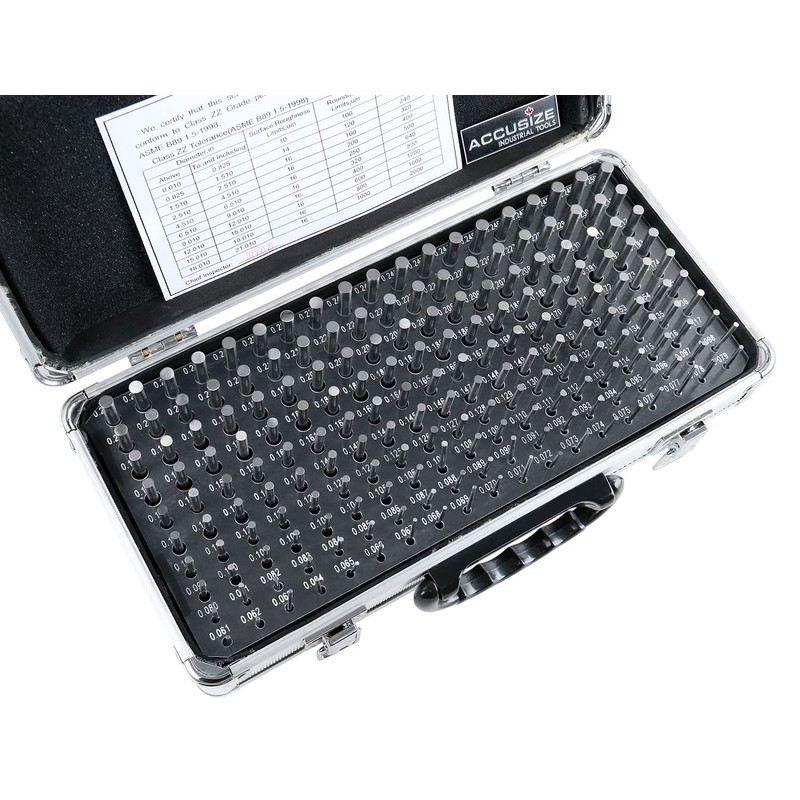 Accusize Industrial Tools - 190 Pc Precision Minus Class ZZ