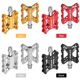 Folding Bike Pedals Aluminium Alloy Flat Bicycle Platform Pedals Mountain Bike Pedals Cycling Pedals ALKOY