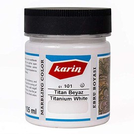 Marbling Paint White 105 ml Concentrate | Ebru Boyası | Marbled Colour, Geleneksek Ebru Boyasi, Traditional Marble Colour, Traditional Marble Colour