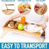 Zulay Bamboo Folding Breakfast Tray - Bed & Snack Tray