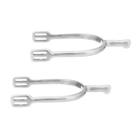 Centaur Stainless Steel Ladies' 7/8 in Knob End Spurs Riding Horse Equestrian Accessory, 1 Pair