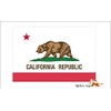 California State Flag car Bumper Sticker Decal 5" x 4"