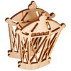 HGD AS1007_5 Large Wooden Lantern, Coloured