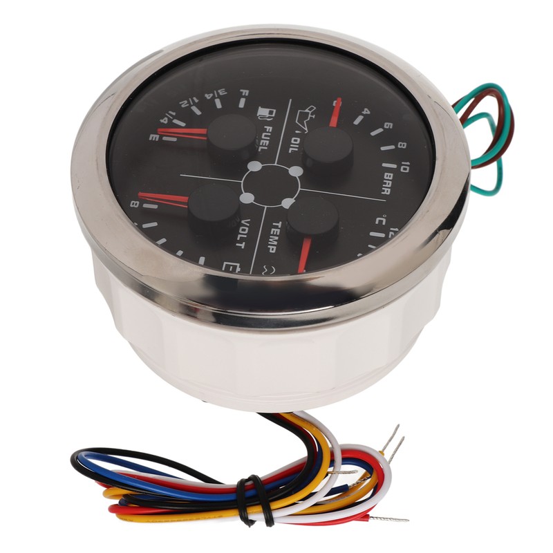 4in1 85mm Guage Multifunction Fuel Level Oil Pressure Water Temp