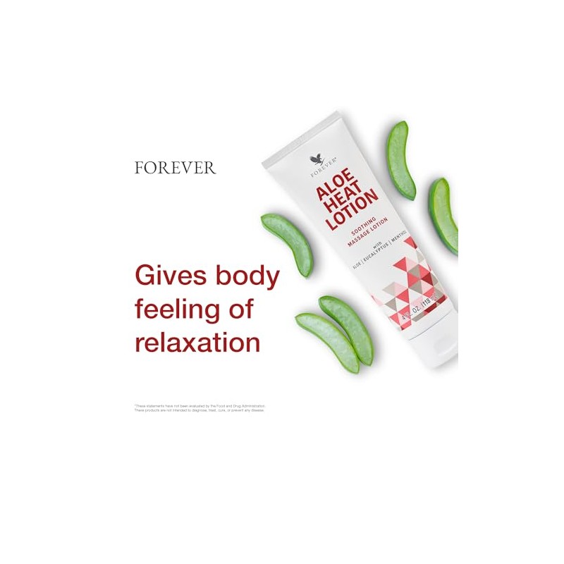 Forever Living Aloe Heat Lotion 118ml-(Pack of 2)