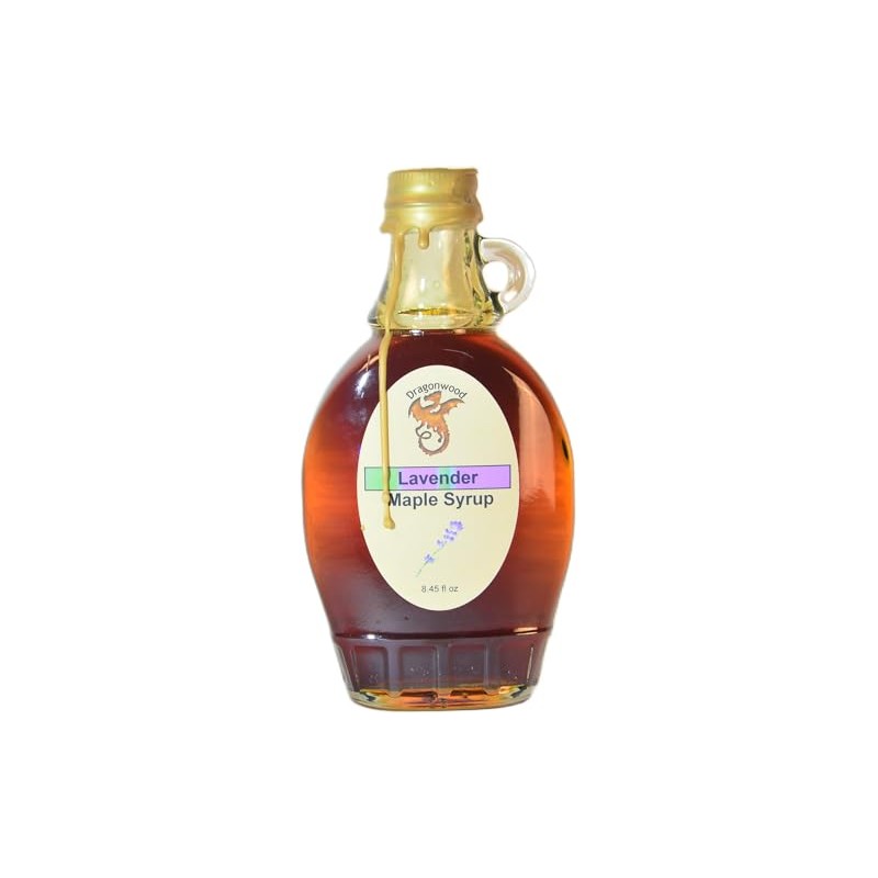 Dragonwood Flavored Maple Syrup (8 Fluid Ounces, Lavender)