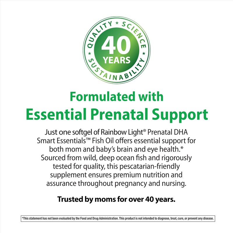 Rainbow Light Prenatal Vitamins for Women | 60 Softgels |