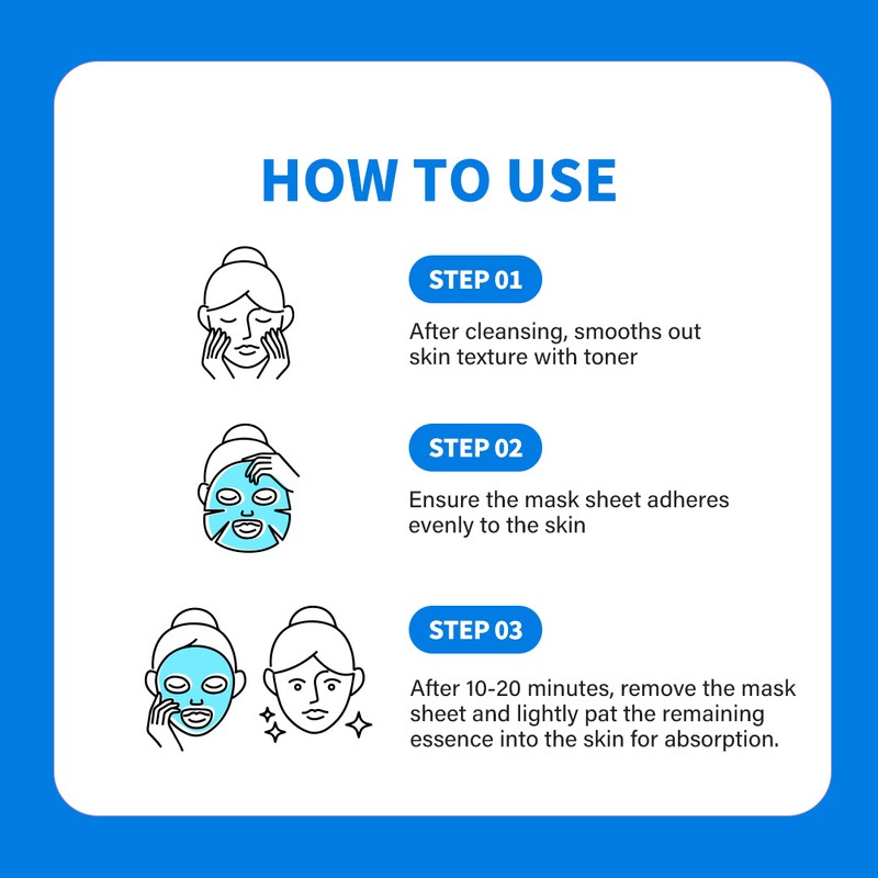 WELLAGE Real Hyaluronic Blue Ampoule Mask V2 (27ml)