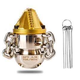 ZZHANFF 3/8 NPT Sewer Jetter Rotating Nozzle - Cutting Roots