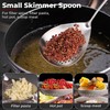 MARTE Skimmer Slotted Spoon,304 Stainless Steel Pasta Spider Strainer Ladle