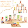 Xerteam Wooden Kids Dominoes, 28 Pcs of Dominoes for Children