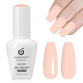 Cherimoya Esmalte en Gel Multicolor para Uñas 15ml-Rosa Nude