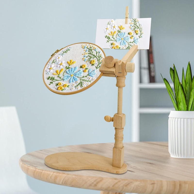 guofa Embroidery Hoop Stand, Hands Free Cross Stitch Stand for