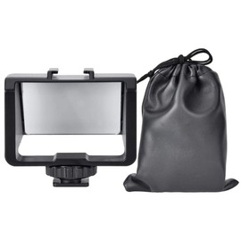 Fafeicy Selfie Flip Screen Bracket, Portable Camera Vlog Selfie Flip Screen con Diseño de Montaje en Zapata Fría para Cámaras/Fuji/Nikon/sin Espejo