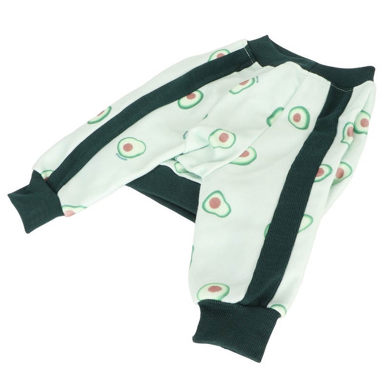 Pet Long Sleeve Pajamas Breathable Soft Elastic Cute Avocado Print