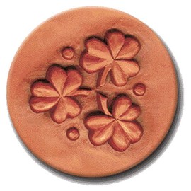 RYCRAFT 2" Round Cookie Stamp with Handle & Recipe Booklet-SHAMROCK