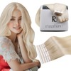 RUNATURE Tape in Hair Extensions Blonde Hair for Women Color