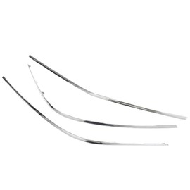 NewYall Chrome Front Lower Bumper Center and Side Left Right Trim Molding for Mercedes S350 2012-2013, S400/S550/S600/S65 AMG 2010-2013, S63 AMG 2010