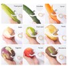 Electric Potato Peeler, Handheld Vegetable Peeler Set with 3 Interchangeable