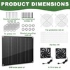 Solar Fan, 30W Solar Powered Fan, Solar Panel Fan Kit,